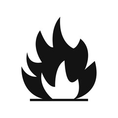 Fragile package. Fire sign vector.