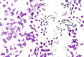 Light Purple vector template with memphis shapes.