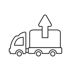 home delivery car icon vector