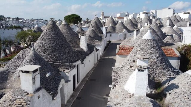 The famous Trulli houses of Alberobello - a popular town in Italy - travel photography