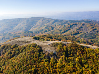 Autumn Landscape of Erul mountain near Golemi peak, Bulgaria