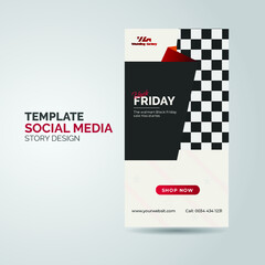 Morden Black Friday social media story design 