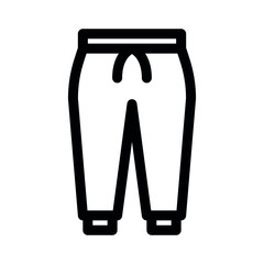 Jogger icon on white background. Linear style sign for mobile concept and web design. Vector Illustration