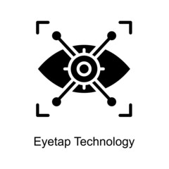 Eyetap Technology Trendy icon isolated on white and blank background for your design