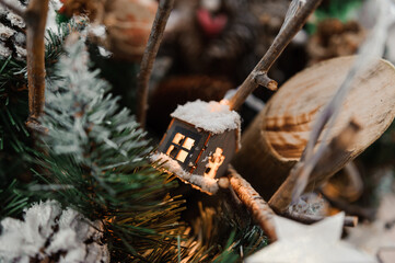 Christmas xmas and New Year holidays decoration