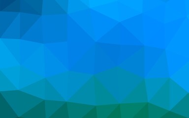 Fototapeta premium Light BLUE vector low poly texture.