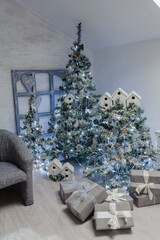 Christmas xmas and New Year holidays decoration on christmas tree