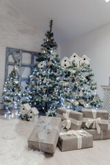 Christmas xmas and New Year holidays gifts decoration
