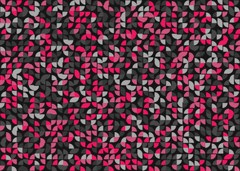 Abstract Geometric Pattern generative computational art illustration