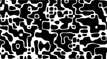 Liquify line monochrome background. White and black wavy stripes.