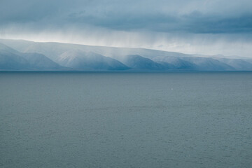 Before storm, on Lake Baikal, Khuzir, Olkhon island