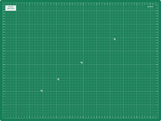 Vector Cutting Mat Dotted Design Large Format A2 Metric 58x43cm