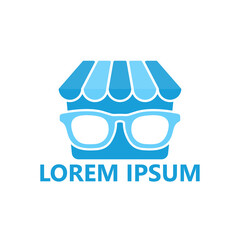 Glasses store logo template design