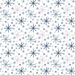 Christmas snowflake seamless pattern, digital paper, fabric pattern