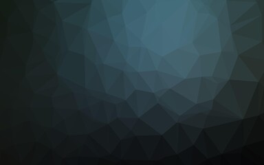 Dark BLUE vector abstract polygonal layout.