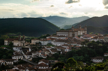 Fototapeta na wymiar Ouro Preto, Brésil, ville et églises