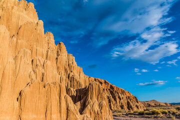 The Siltstone Towers Of The Moon Caves Formation, Cathedral Gorge State Park, Nevada, USA