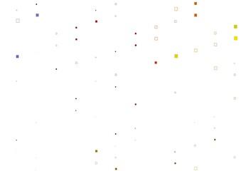 Light Green, Red vector pattern with crystals, rectangles.