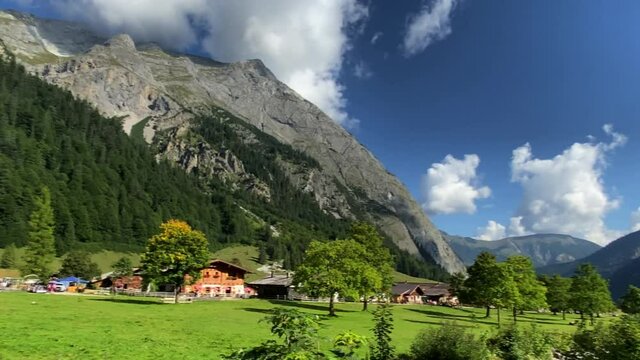 Eng Alm, Karwendel mountains in Tirol. European Alps Austria. 4K
