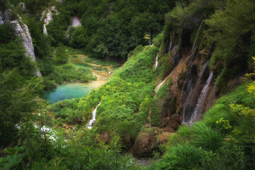 Fototapeta na wymiar Veliki Slap Waterfall, Plitvice Lakes National Park