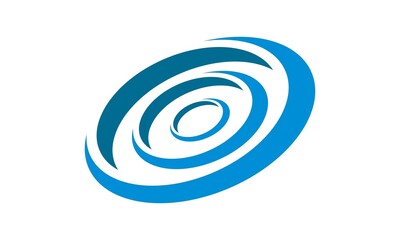 circle swirl design logo