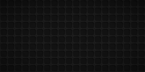 Abstract background with squares holes in black colors
