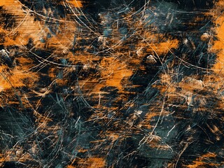 Colorful texture. Modern Art. Strokes. Painting with grease paint strokes on the surface. Artistic background image. Abstract painting on canvas. Modern Art. Handcrafted art. Digital art illustration