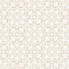 Victorian rich pattern. Luxurious seamless texture in oriental style. Vector. For textiles, wallpaper, tiles or packaging.