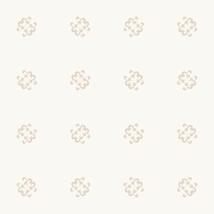 Abstract seamless background with decorative elements. Beige vector background with oriental pattern. For textiles wallpaper tiles or packaging.