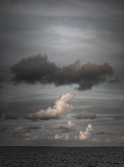 clouds over the sea