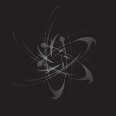 Abstract liquid spiral paint background