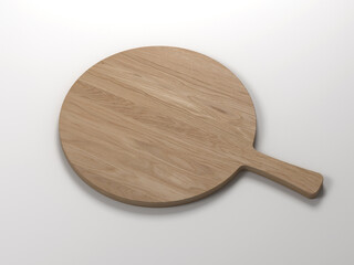 3d rendering of a wooden cutting board for food presentations and advertisement