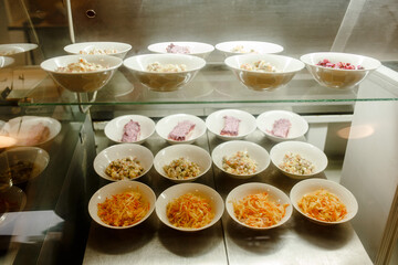 Food on a plate in the dining room.