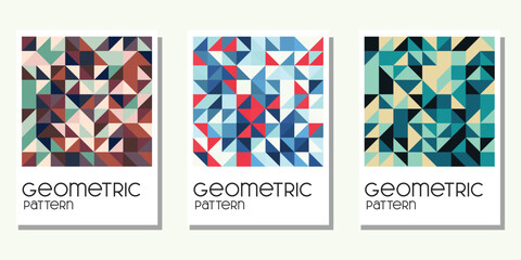 Obraz premium abstract geometric background for book cover, wall decor, calendar, and tote bag 
