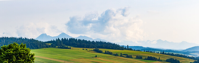 View at the Tatra Mountains from Niedzica