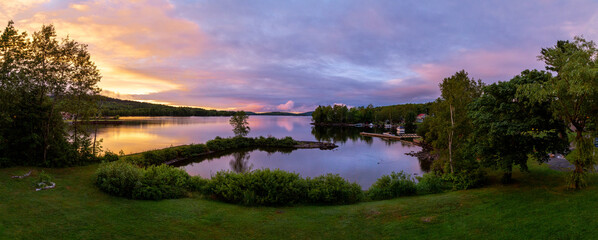 Sunset over Moosehead Lake, Maine