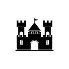 Castle icon design template vector isolated illustration