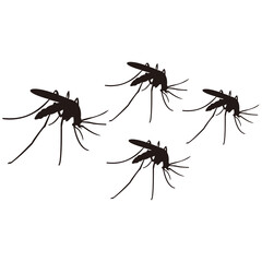mosquito set icon vector illustration sign