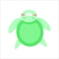 Kawaii cute cartoon summer character