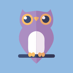 Owl icon, vector and glyph