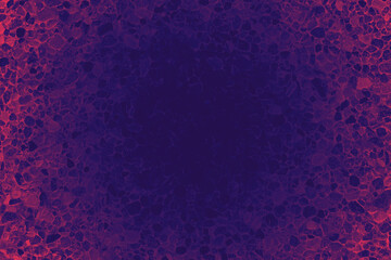 Colorful rough background texture with dark empty blue space in the middle