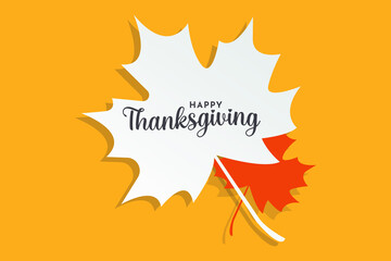Happy Thanksgiving lettering hand drawn calligraphic text vector illustration. usable for web banners, posters and greeting cards
