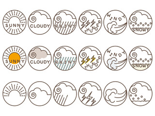 シンプルお天気マーク