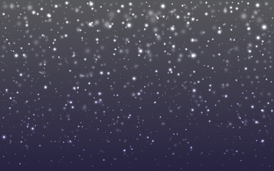 abstract seamless realistic glittering white little  heavy snow is falling randomly in diffrent shape and forms.realistic sparkle snow background used as celebration,wallpaper, cover and decoration.