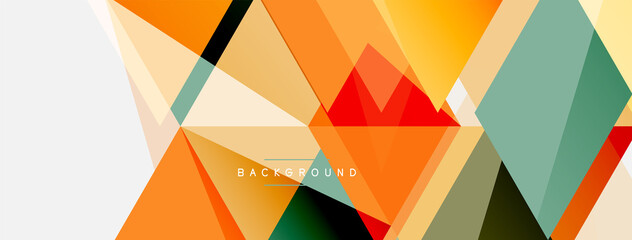 Mosaic triangles geometric background. Techno or business concept, pattern for wallpaper, banner, background, landing page