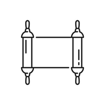 black torah scroll icon clip art preview