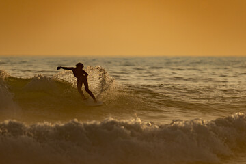 sunset surfer