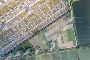 Fototapeta premium transformer substation in city
