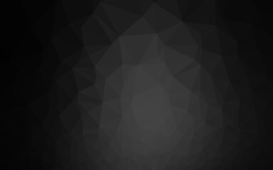Obraz premium Dark Silver, Gray vector low poly texture.