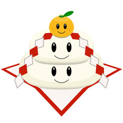 鏡餅のイラスト